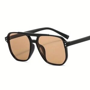 Stylish Black and Tan Sunglasses